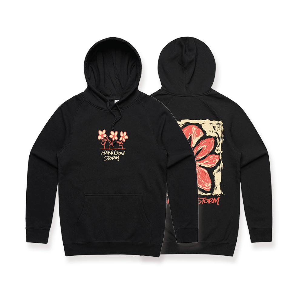 'Wonder, Won't You?' Flower Hoodie Front & Back