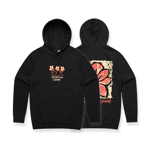 'Wonder, Won't You?' Flower Hoodie Front & Back